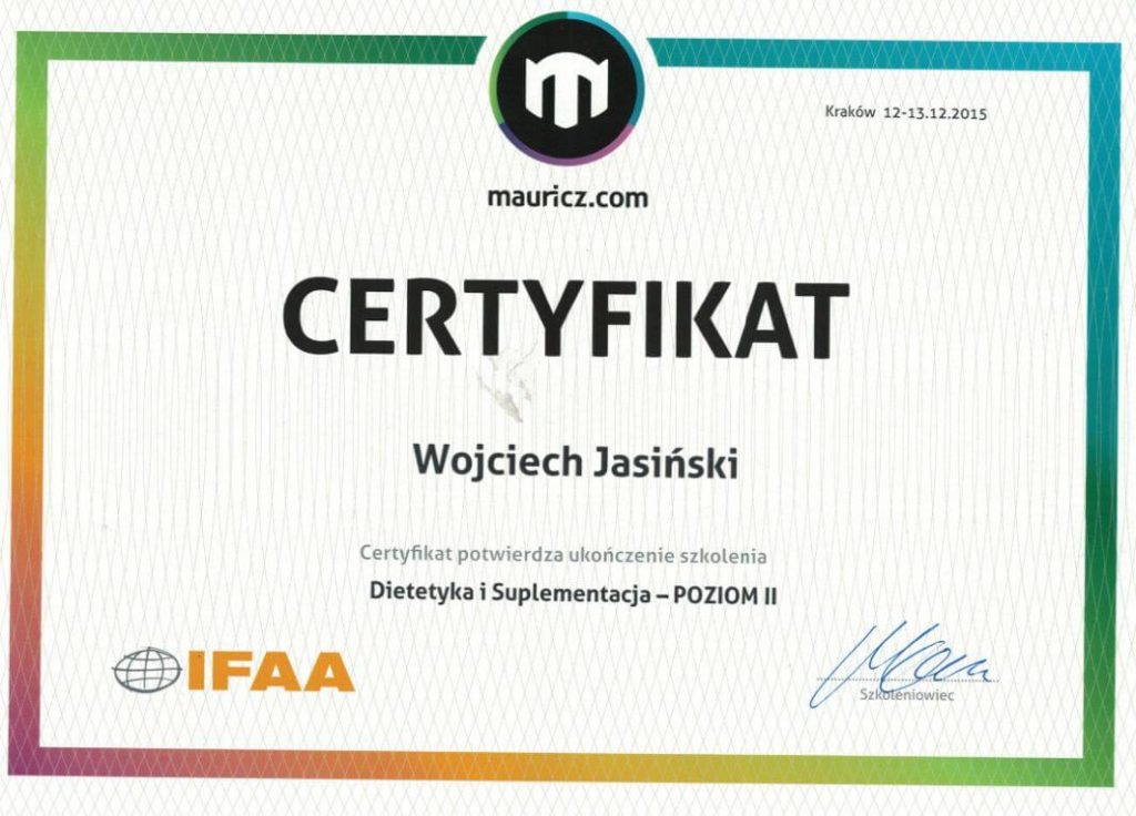 Dietetyka i Suplementacja - Poziom 2