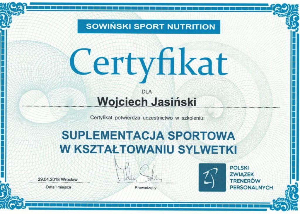 Suplementacja sportowa w kształtowaniu sylwetki
