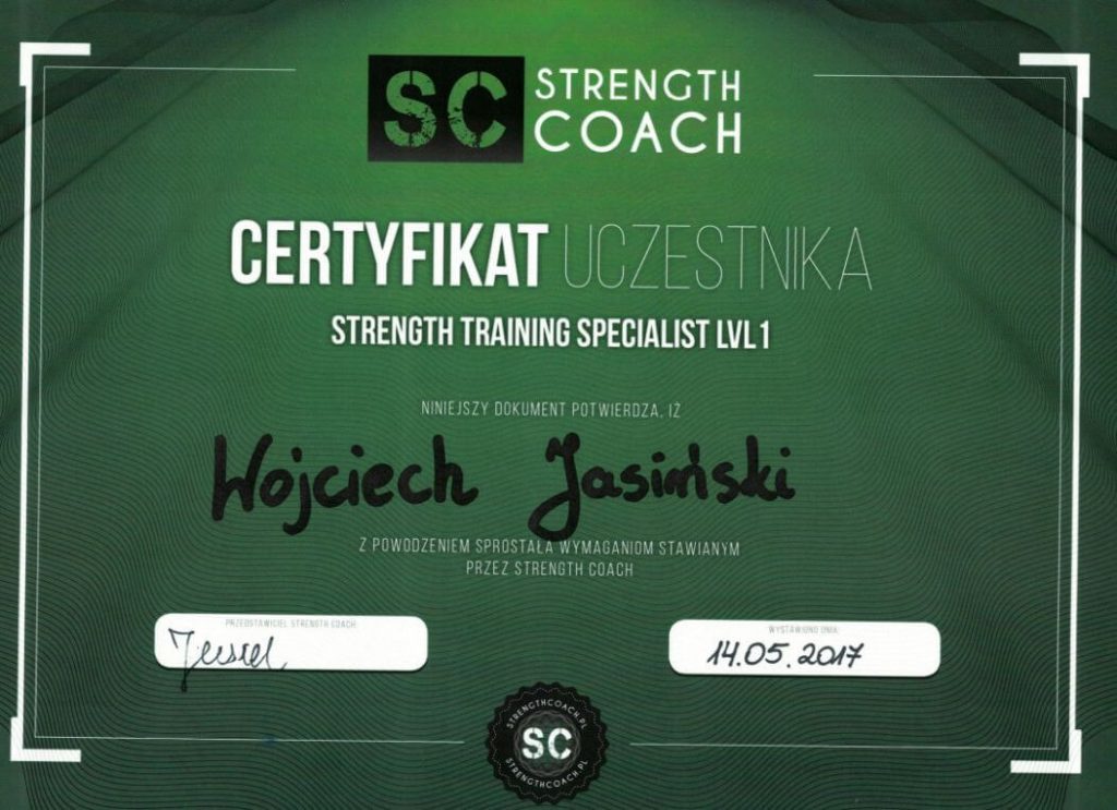 Strength Training Specialist Level 1